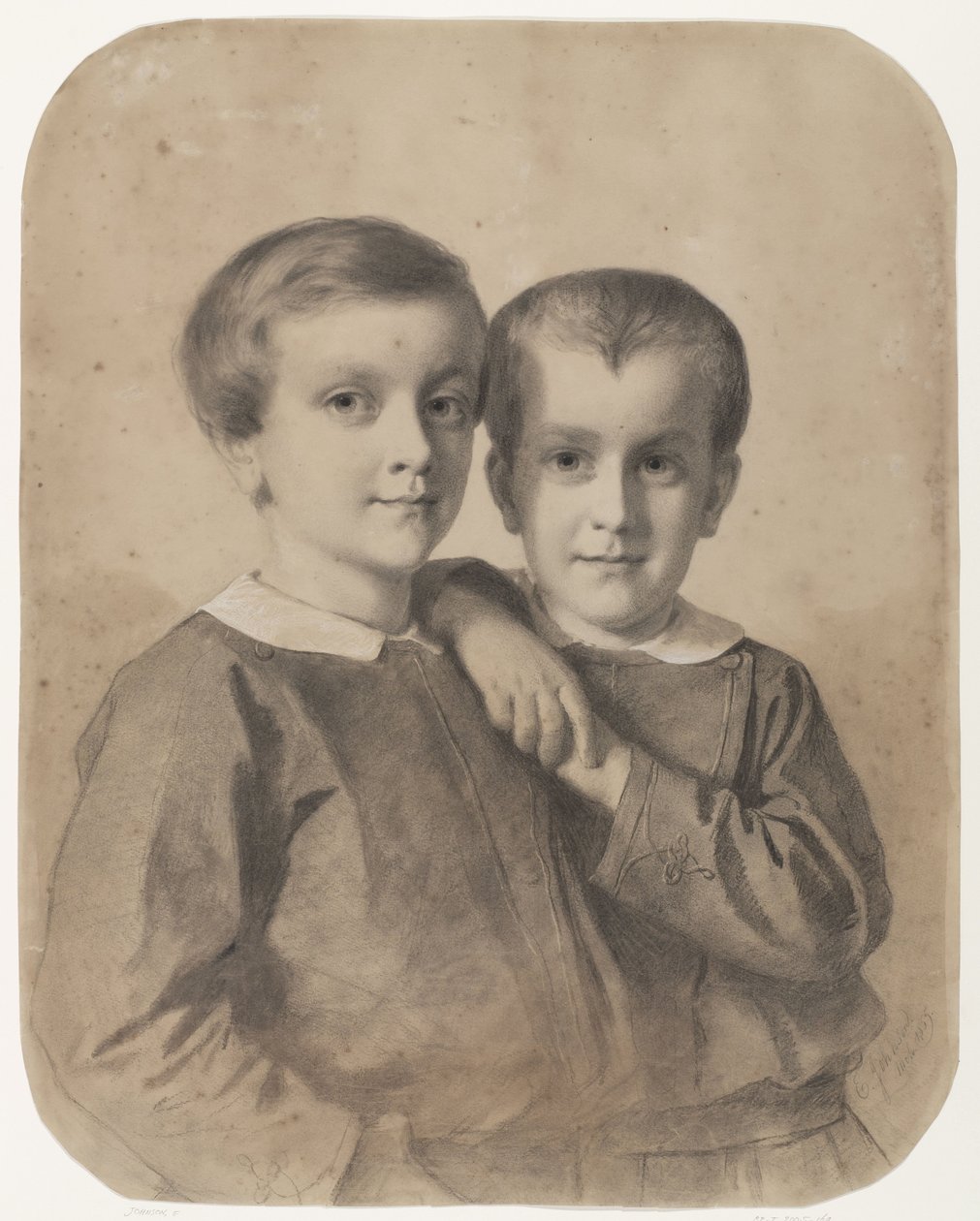 Wigbold Albert Willem, Limburg Stirum grófja és Hendrik gróf portréja alkotó: Eastman Johnson