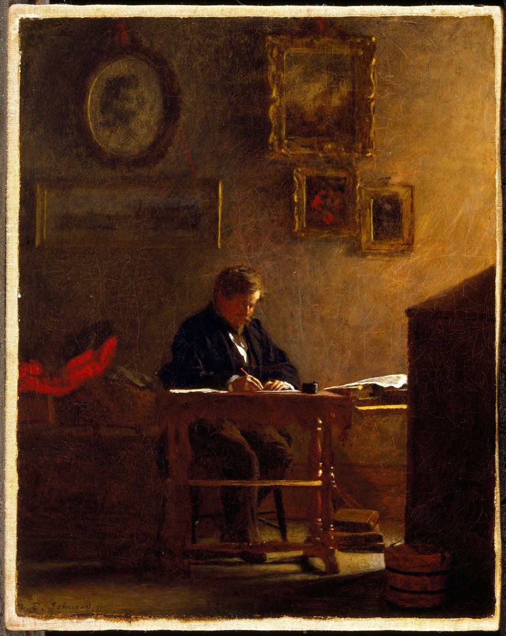 Önarckép, 1865-70 körül alkotó: Eastman Johnson