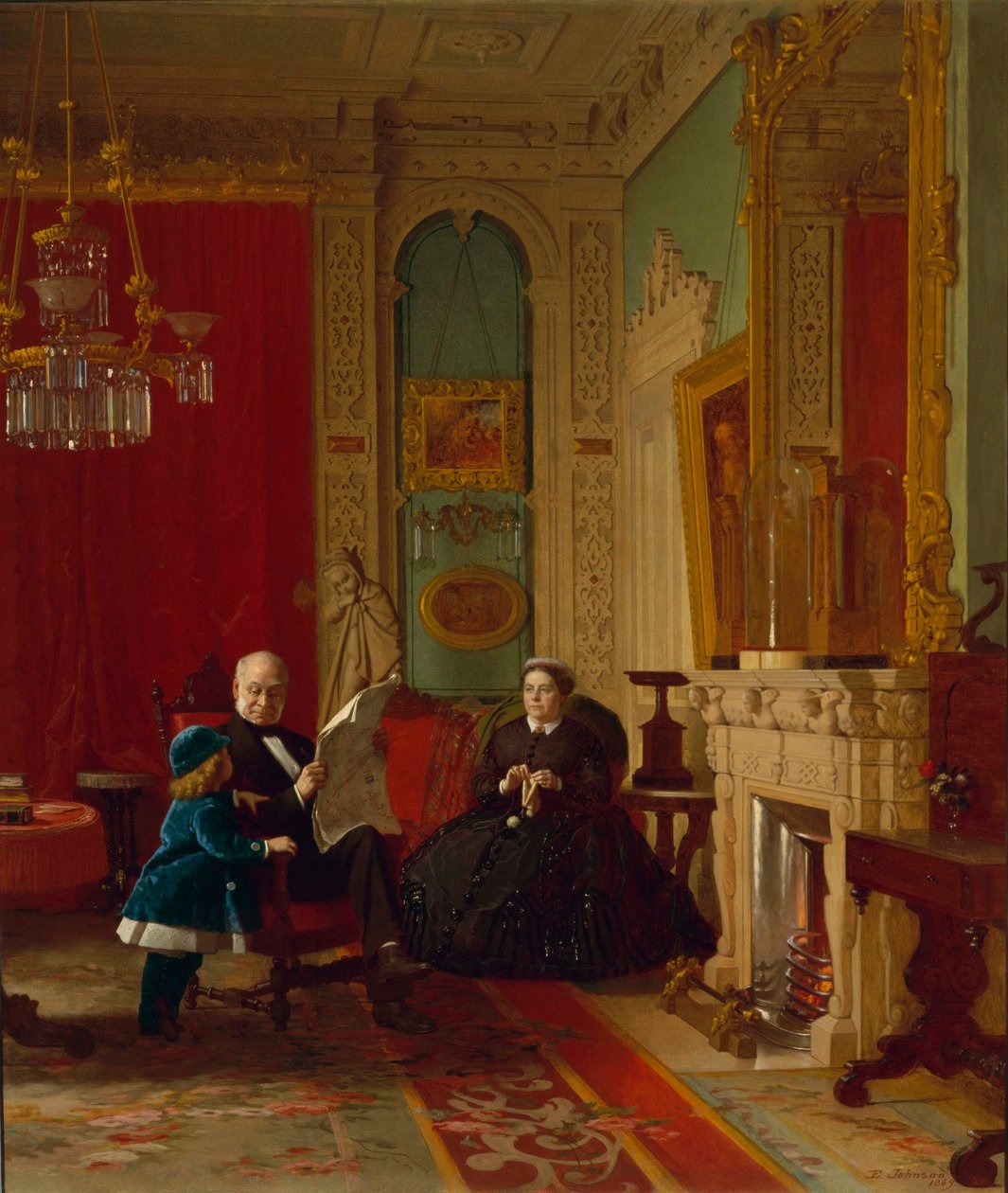 A Brown család  alkotó: Eastman Johnson
