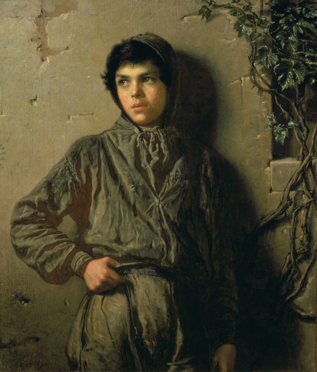 A szavojai fiú, 1853 alkotó: Eastman Johnson