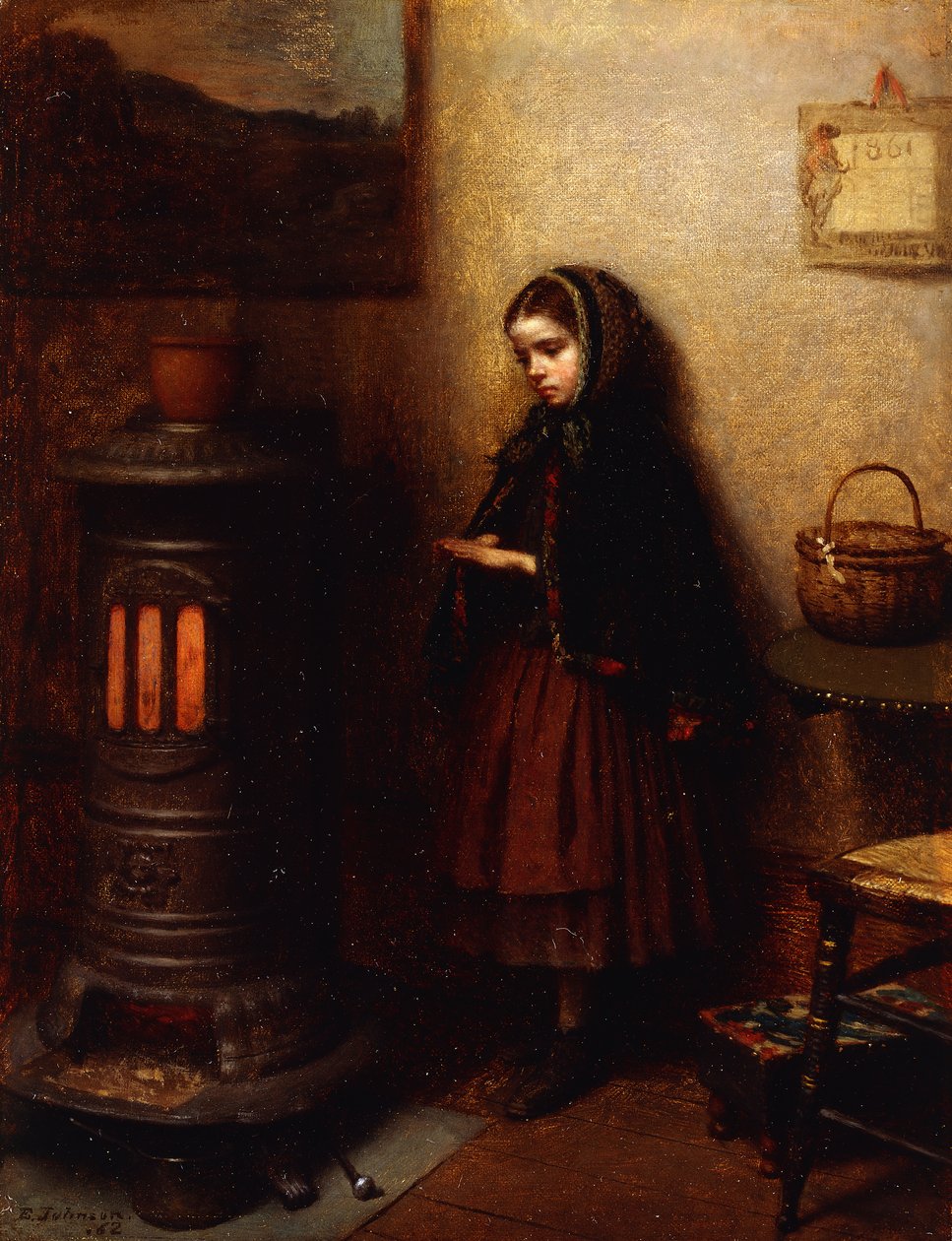Melegíti a kezét, 1862 alkotó: Eastman Johnson