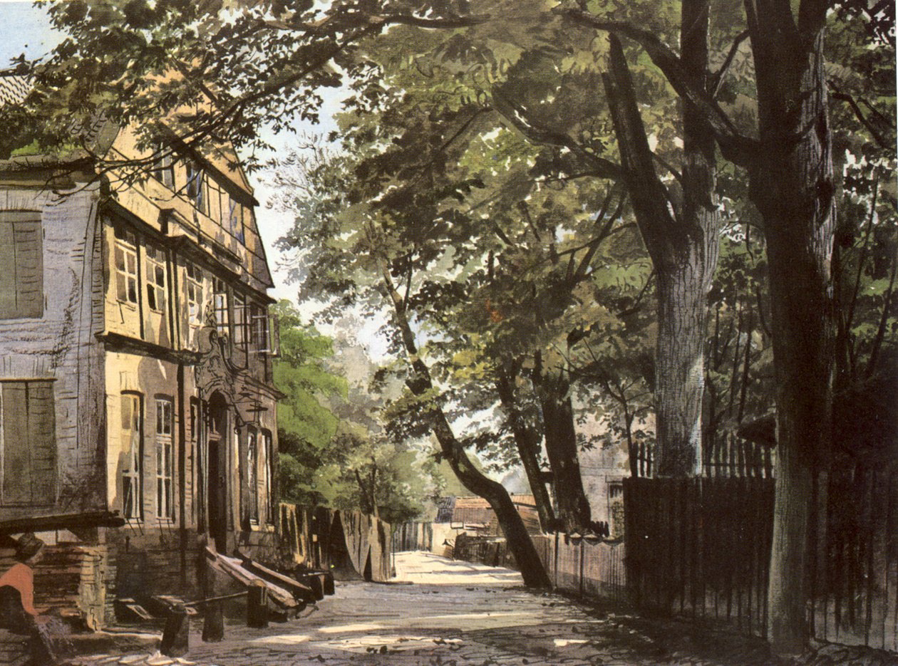 Haus Hamburg-Klostertor, Stadtdeich 9, Johann Christian Jauch senior üzletember tulajdonában. N Ez egy építészeti emlék fényképe. NA Hamburg kulturális műemlékeinek listáján szerepel, 107nn alkotó: Ebba Tesdorpf