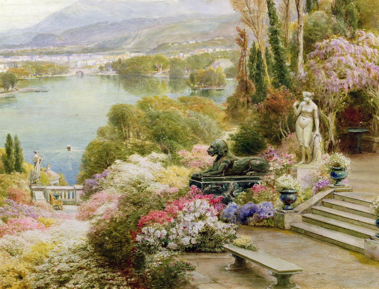 Maggiore-tó (a 381869 részlete) alkotó: Ebenezer Wake Cook