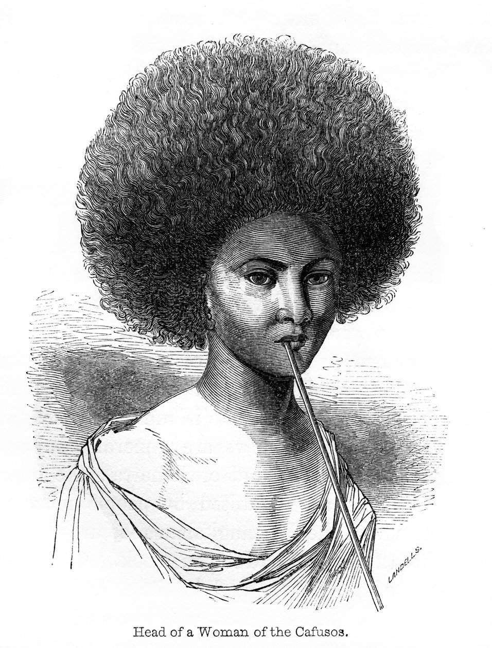 A kafuszoszi nő vezetője, 1848. alkotó: Ebenezer Landells