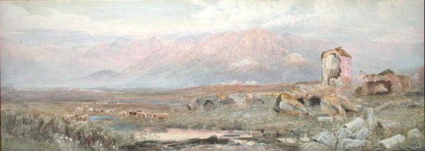 Campagna, Róma közelében alkotó: Ebenezer Wake Cook