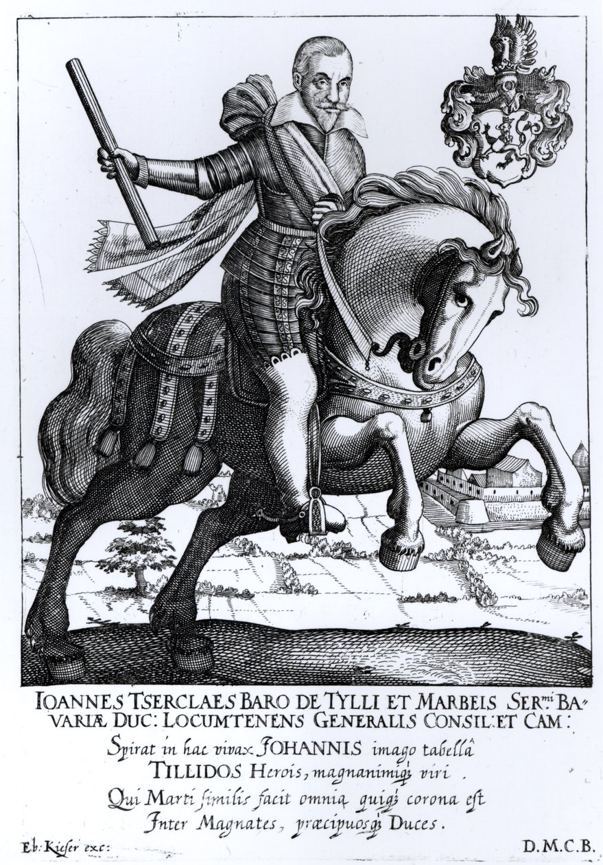Johann Tserclaes, Graf von Tilly (1559-1632) alkotó: Eberhard Kieser