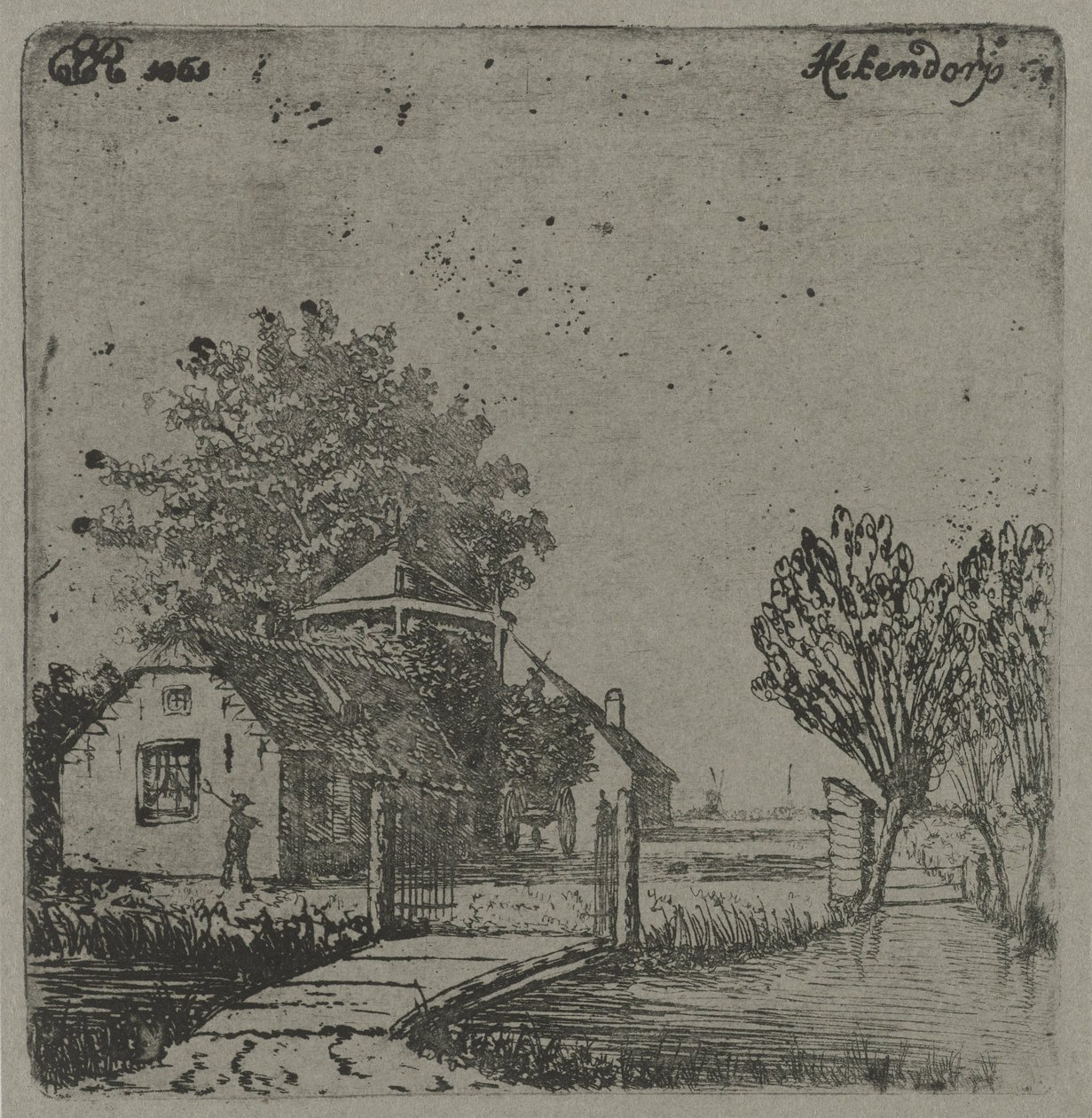 Kilátás Hekendorpra Hekendorp (cím az objektumon) alkotó: Eberhard Cornelis Rahms