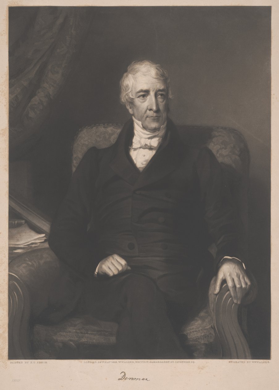 Thomas Denman, William Walker metszet, 1849 alkotó: Eden Upton Eddis