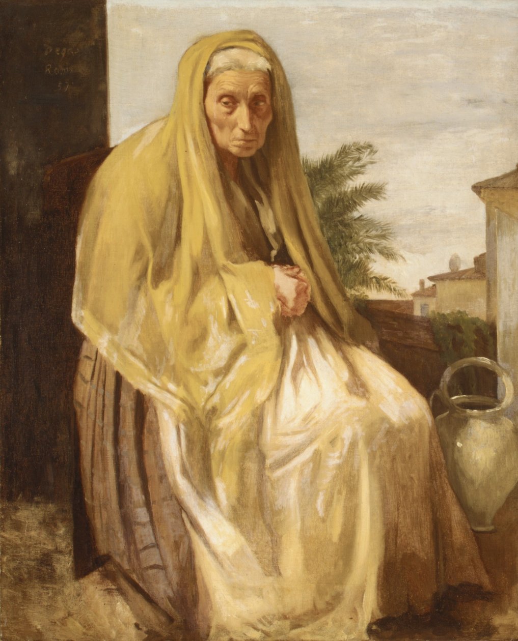  La vieille femme italiennenEnglish: A régi olasz nő: A régi olasz nő alkotó: Edgar Degas