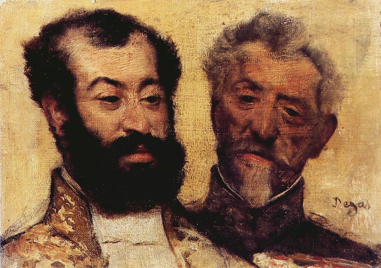 Mellinet tábornok és Astrucn főrabbi alkotó: Edgar Degas