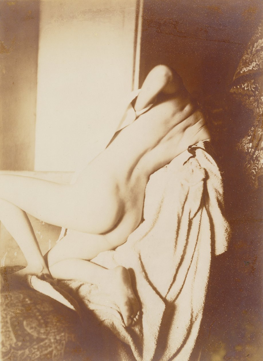 A fürdés után a nő szárítja a hátát alkotó: Edgar Degas