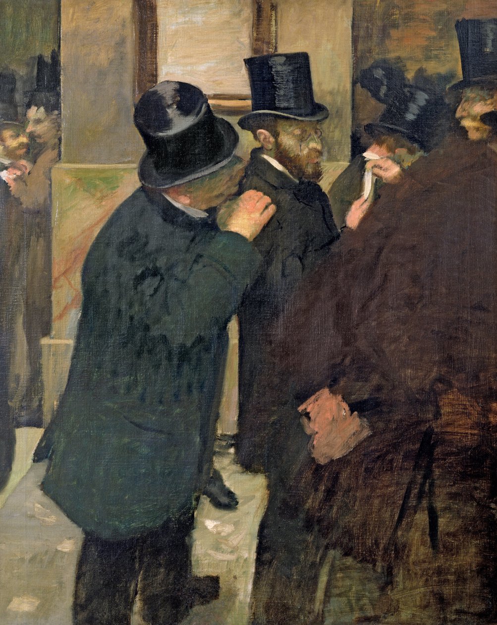 A tőzsdén, 1878-79 körül alkotó: Edgar Degas
