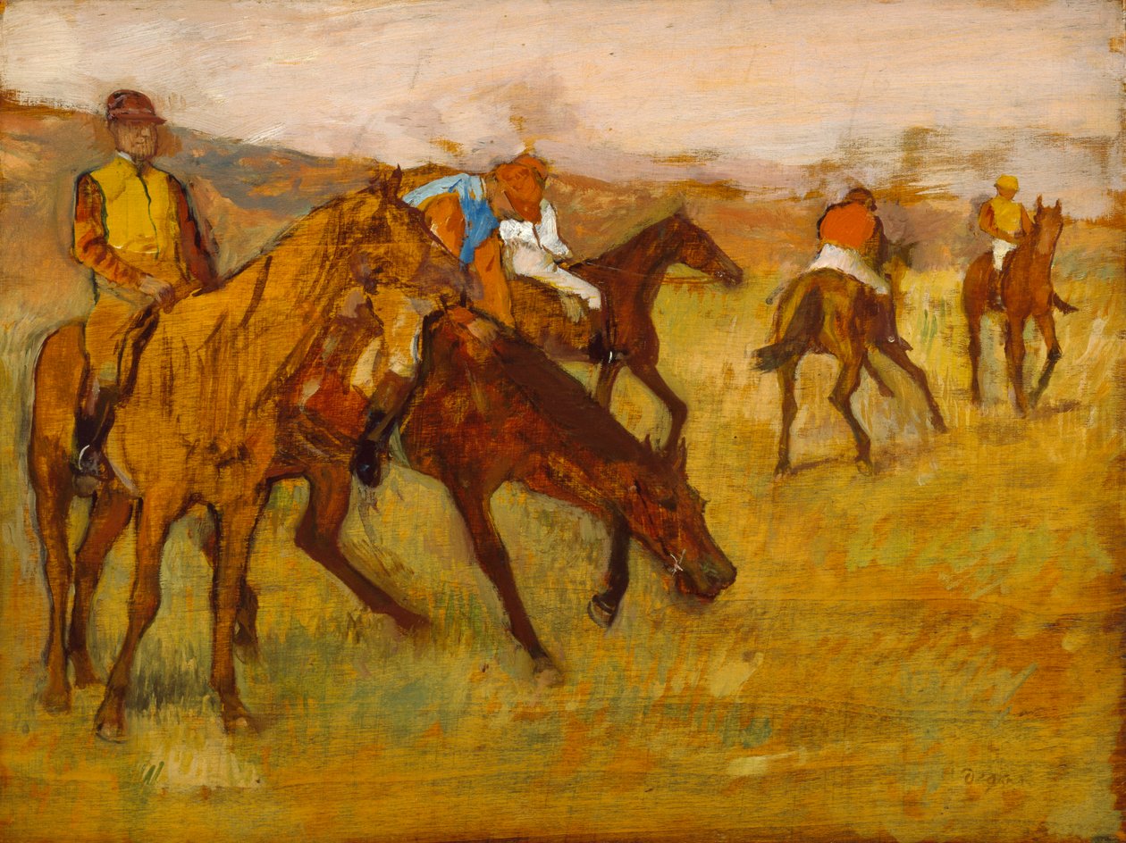 A verseny előtt alkotó: Edgar Degas