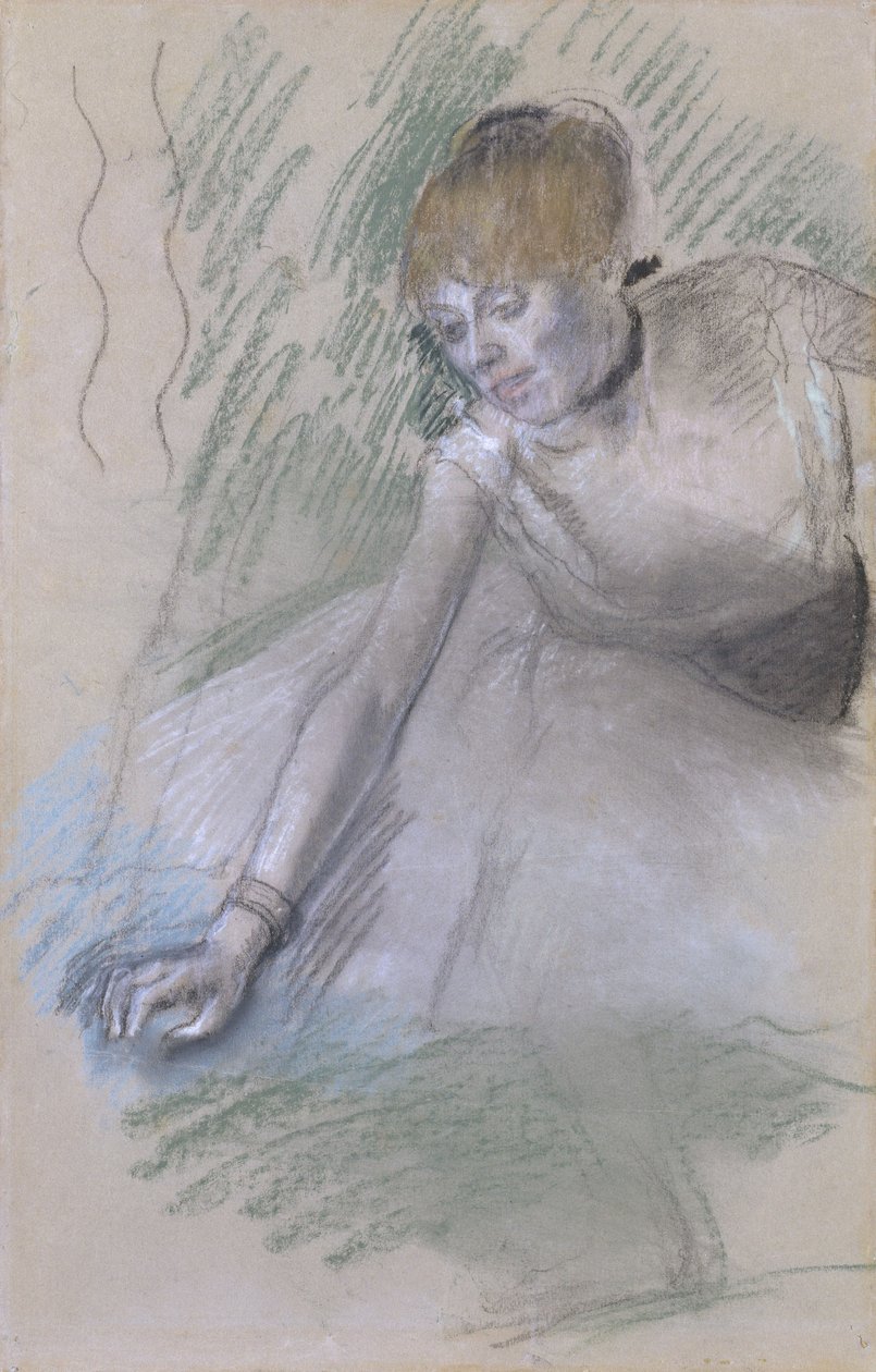 Táncosnő, 1880-85 (pasztell, papír, kartonra fektetve) alkotó: Edgar Degas