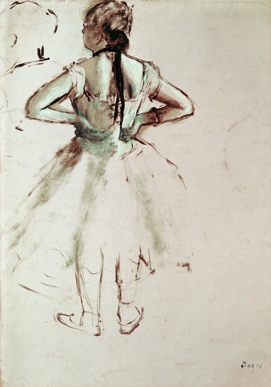 Táncosnő hátulról nézve alkotó: Edgar Degas