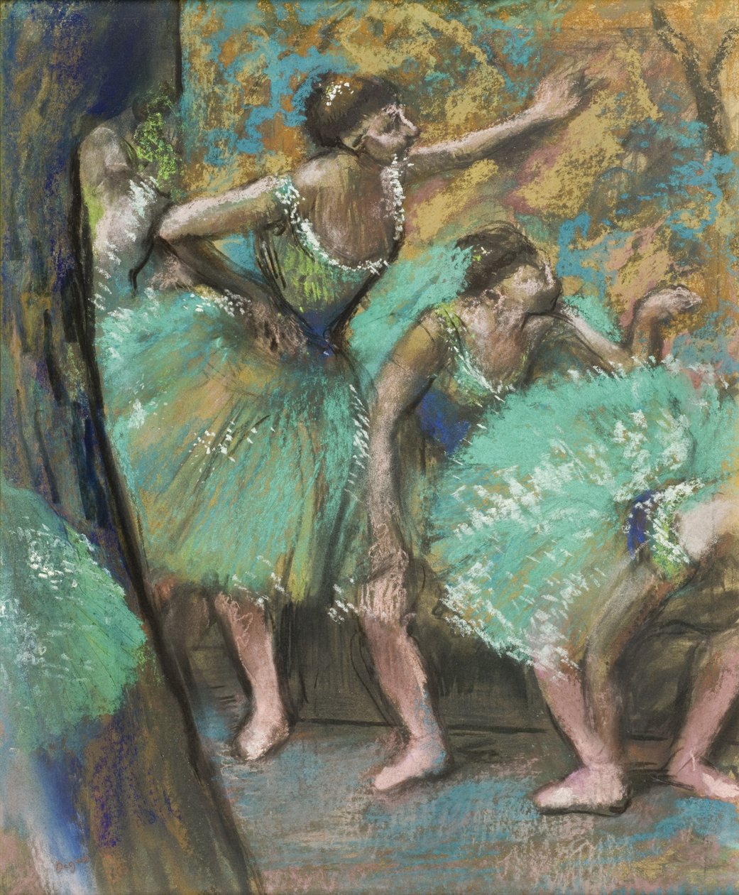 Táncosok, 1898 (pasztell, papír a táblán) alkotó: Edgar Degas