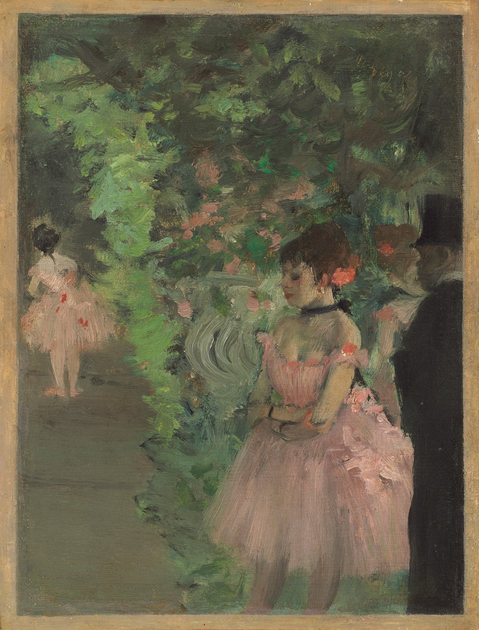 Táncosok a kulisszák mögött alkotó: Edgar Degas