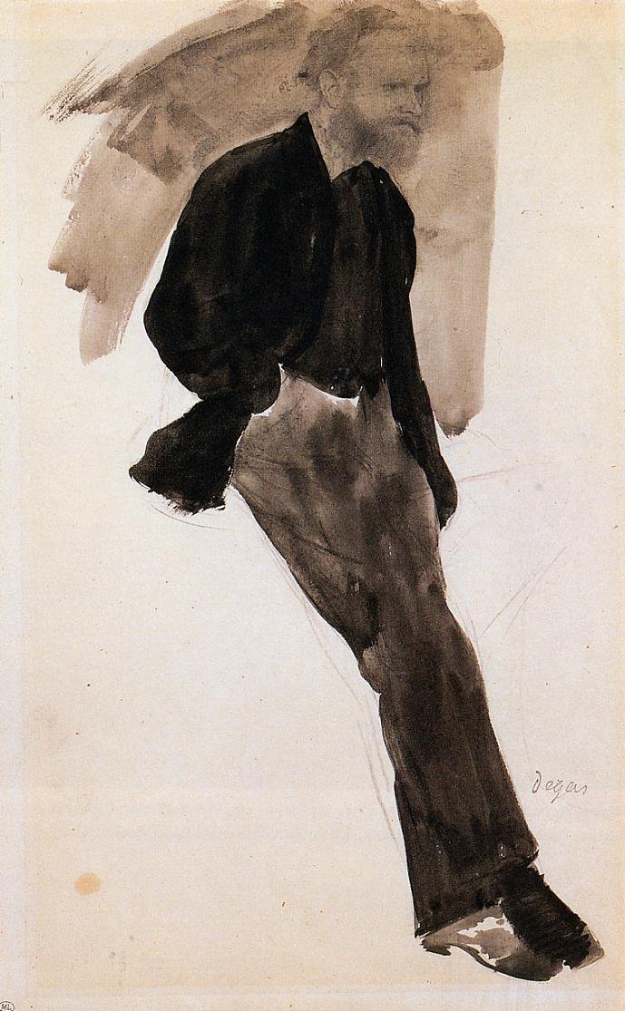 Edouard Manet állva alkotó: Edgar Degas