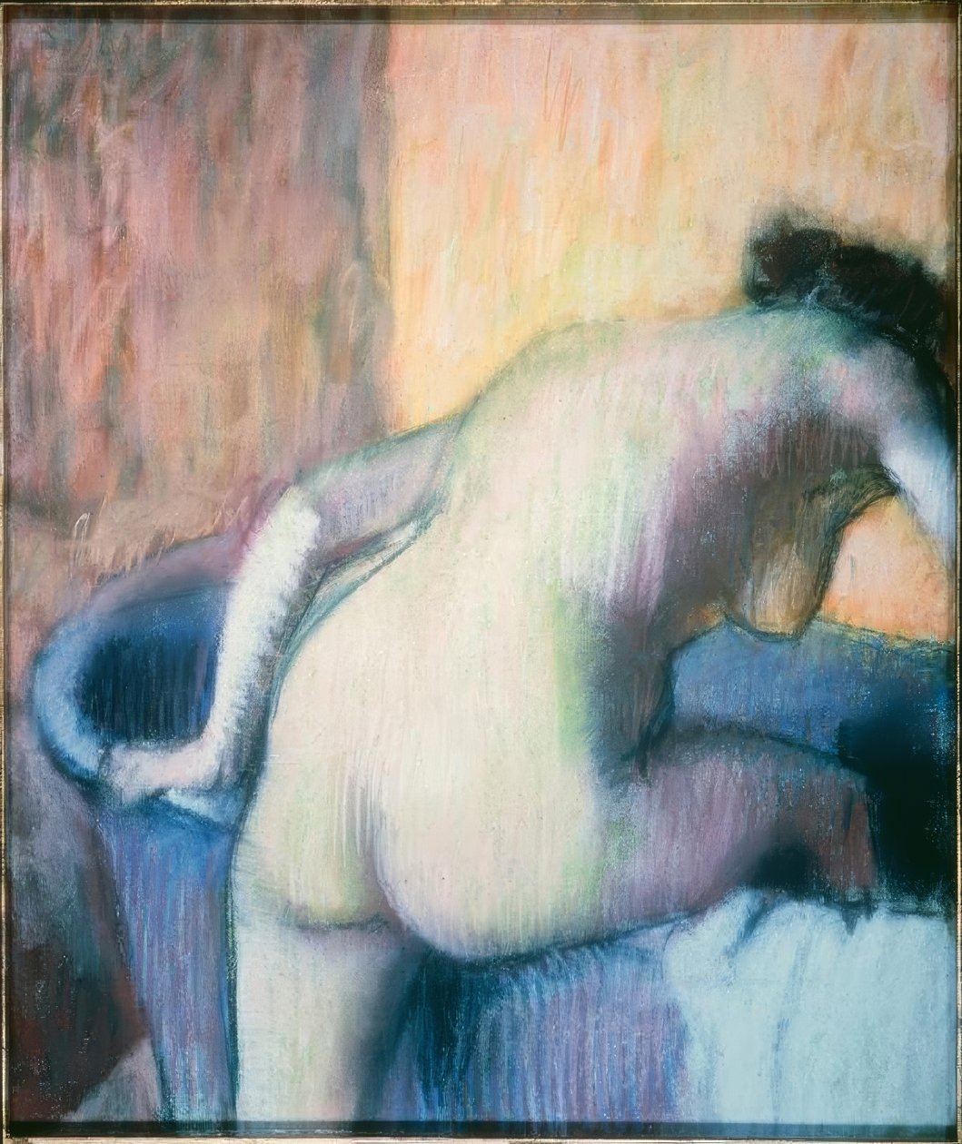 Nő beszáll a fürdőkádba alkotó: Edgar Degas