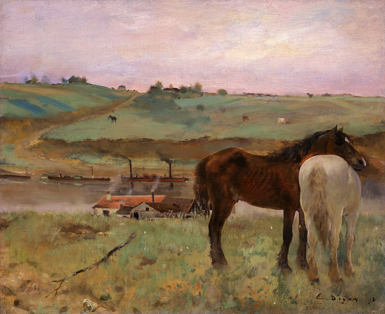 Lovak egy réten alkotó: Edgar Degas