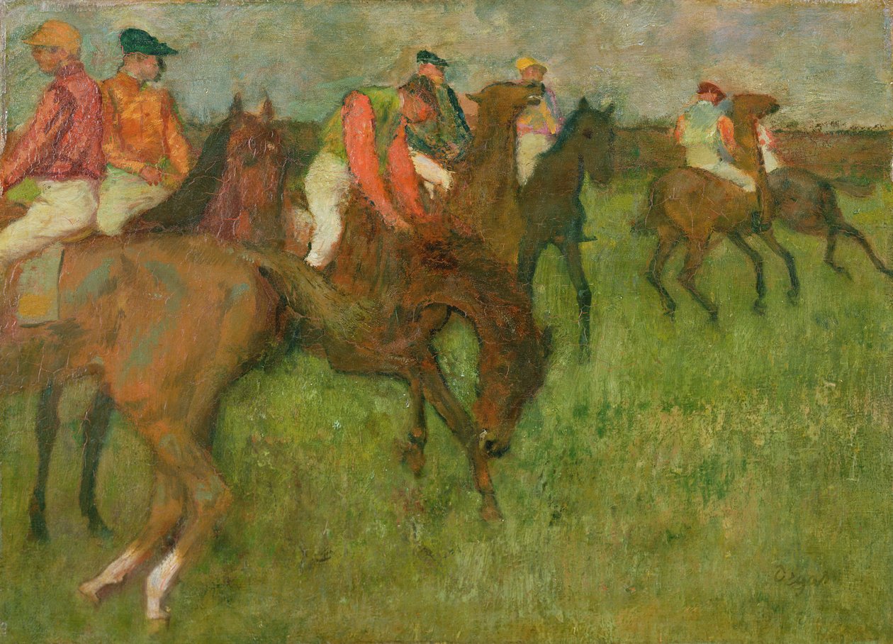 Jockeys, 1886-90 alkotó: Edgar Degas