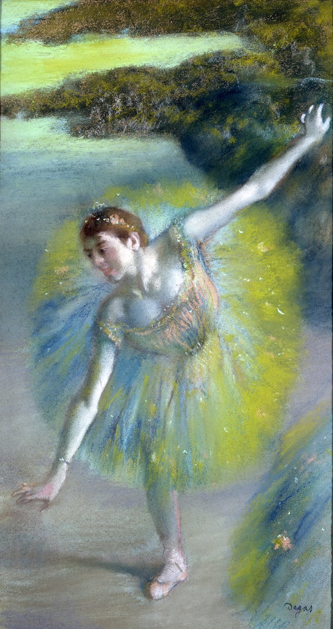 Le pas sur la scene (pasztell papíron) alkotó: Edgar Degas