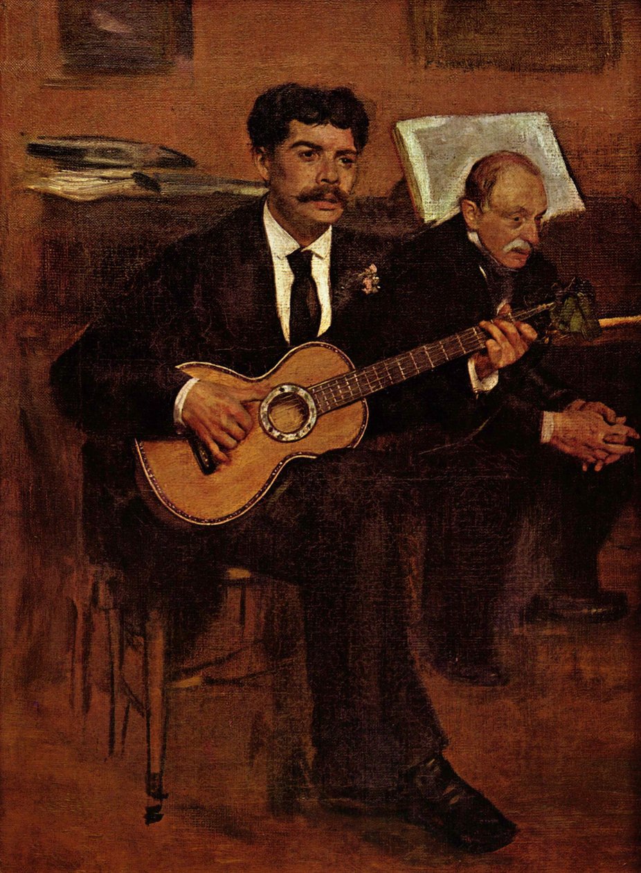 Lorenzo Pagans és Auguste de Gas alkotó: Edgar Degas