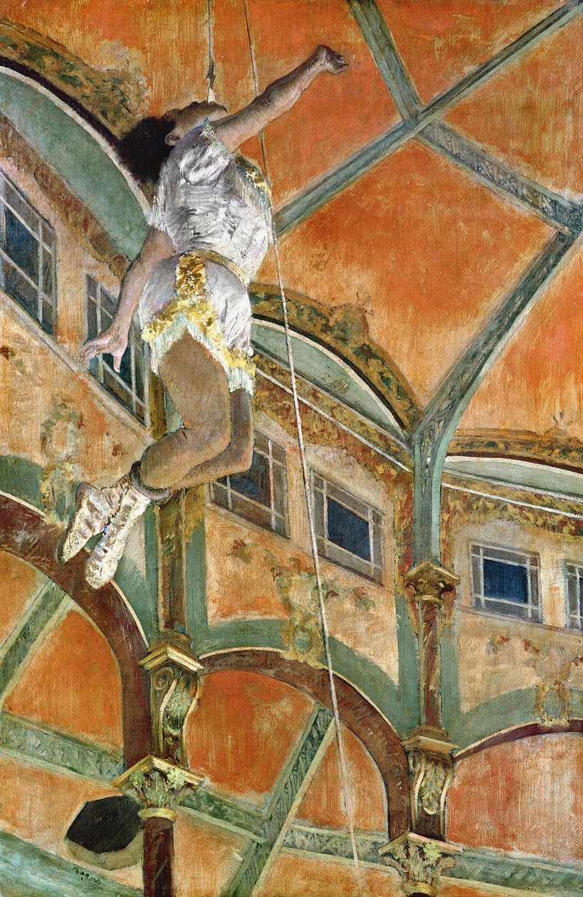 Miss La la la a Cirque Fernando színházban, 1879 alkotó: Edgar Degas