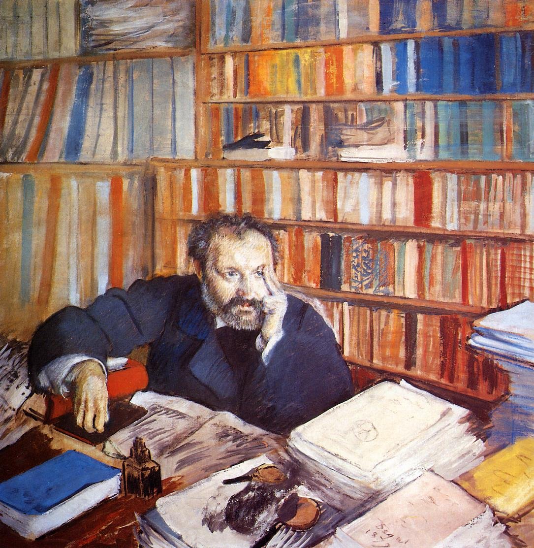 Duranty arcképe alkotó: Edgar Degas