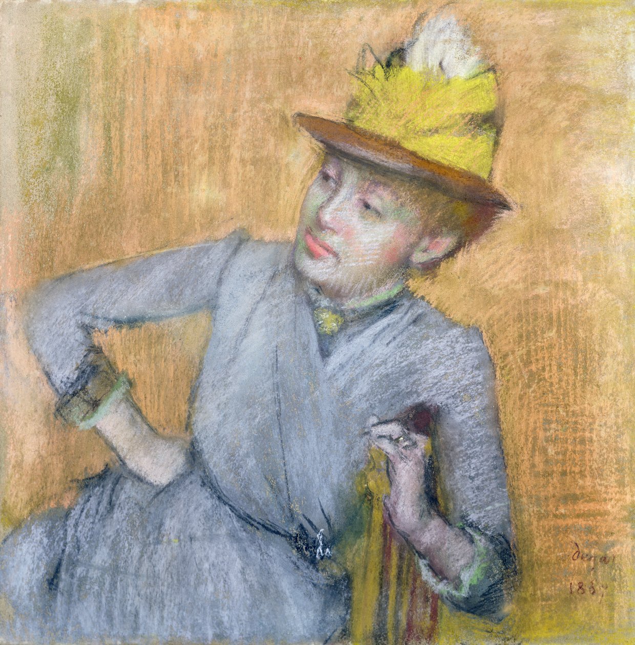 Ülő nő, 1887 (pasztell, papíron) alkotó: Edgar Degas