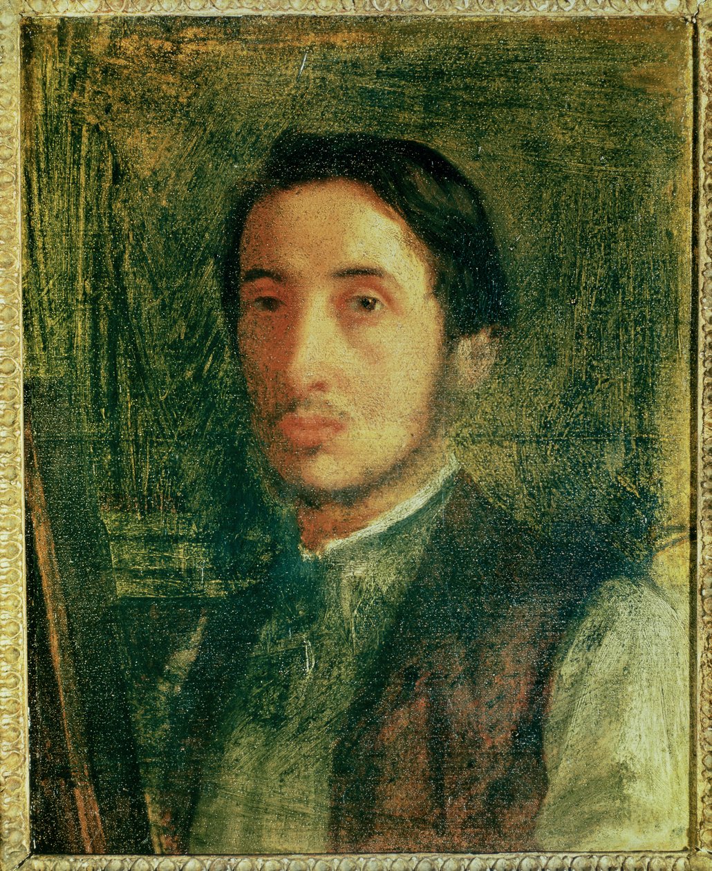 Önarckép fiatal férfiként alkotó: Edgar Degas