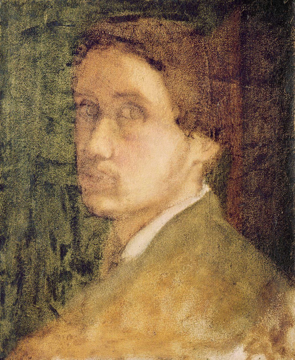 Önarckép, 1852 körül (pasztell, papír) alkotó: Edgar Degas