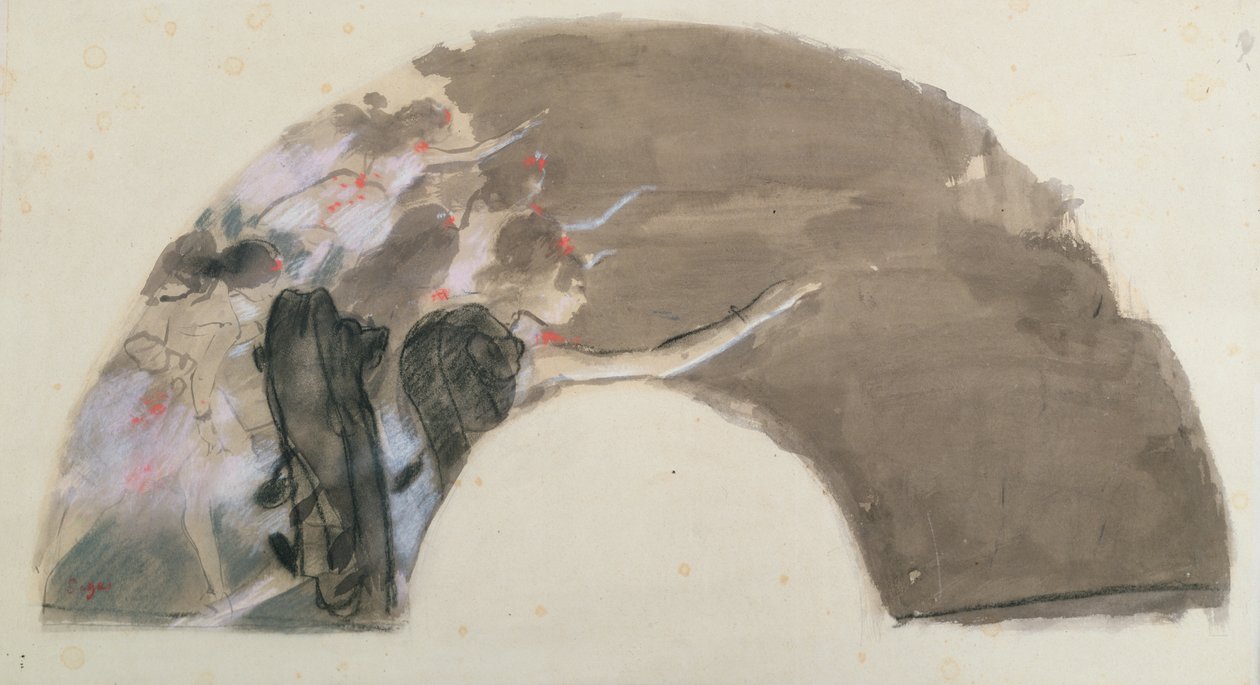Vázlat egy legyezőhöz, 1879 körül (pasztell és kréta) alkotó: Edgar Degas