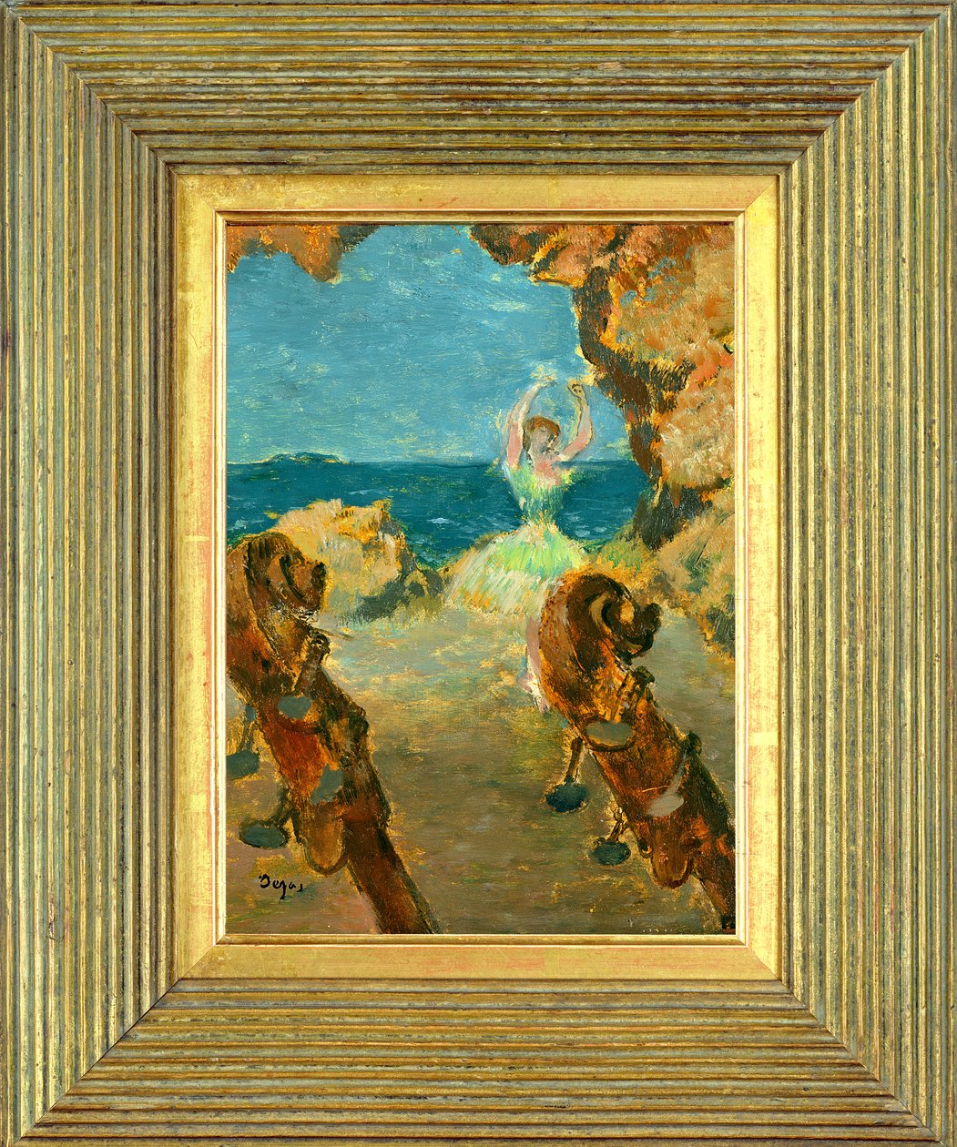 A balett-táncos, 1891 (olaj, mahagóni panel) (lásd: 141384) alkotó: Edgar Degas