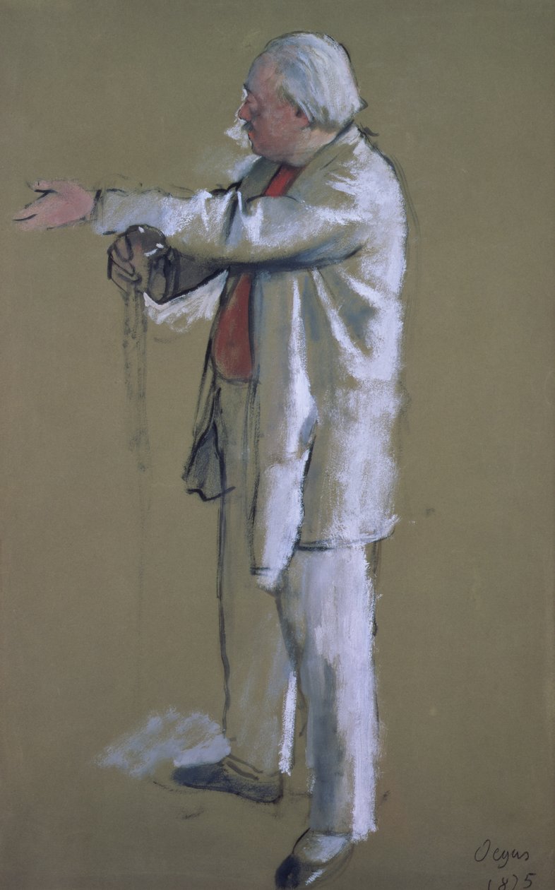 A balettmester, 1875 (pasztell) alkotó: Edgar Degas