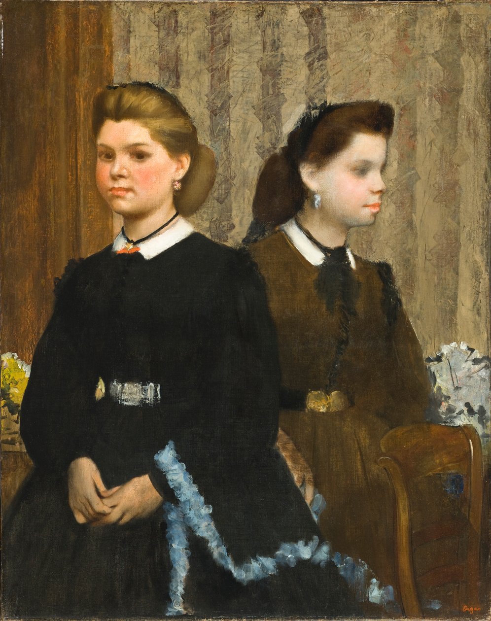 A Bellelli nővérek (Giovanna és Giuliana Bellelli) alkotó: Edgar Degas