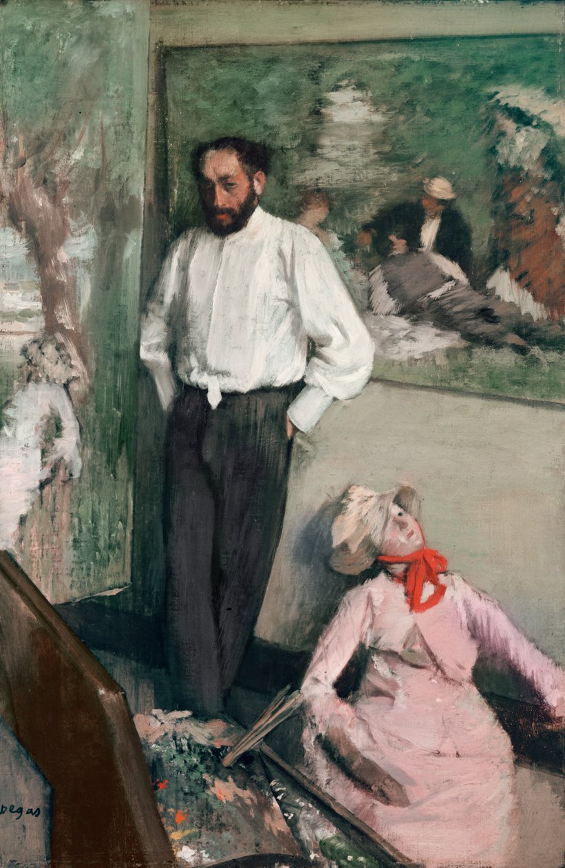 Az ember és a báb (az előadásról úgy gondolják, hogy Paul Cézanne és a „Déjeuner sur l