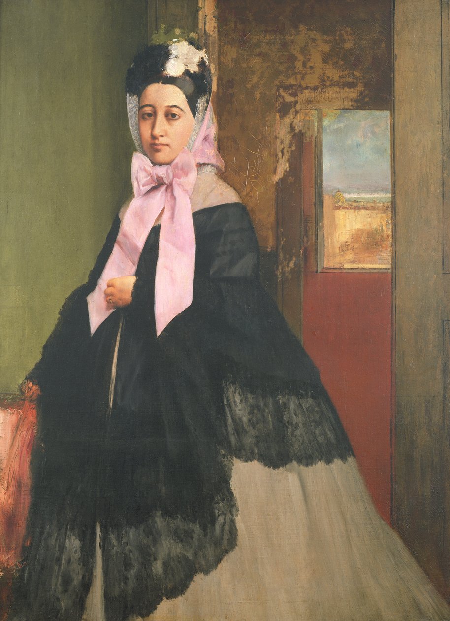 Therese de Gas (1842-95), a művész nővére, később Madame Edmond Morbilli, 1863 körül alkotó: Edgar Degas