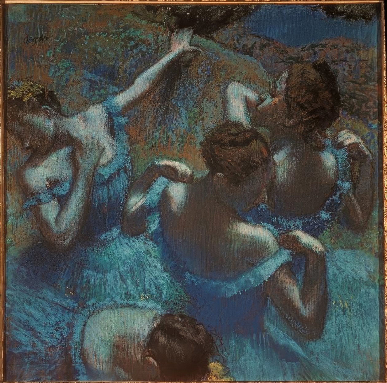 Táncosok kékben alkotó: Edgar Degas