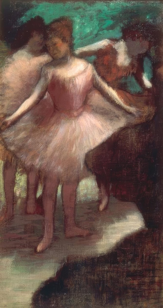 Három táncos rózsaszínben alkotó: Edgar Degas