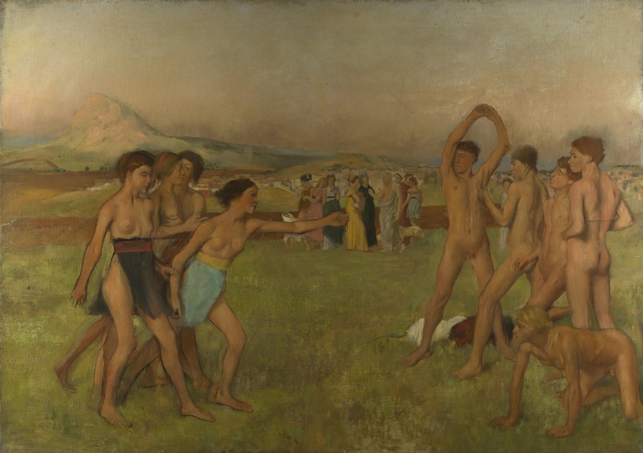 Fiatal spártaiak alkotó: Edgar Degas