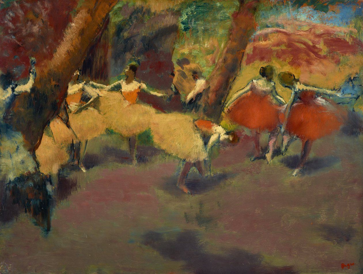 Az előadás előtt alkotó: Edgar Degas