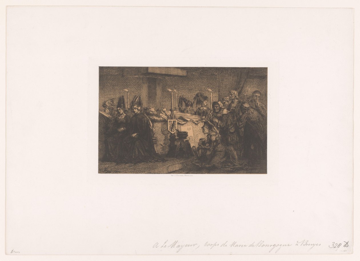 Burgundi Mária kiterített Bruges-ben alkotó: Edgar Alfred Baes