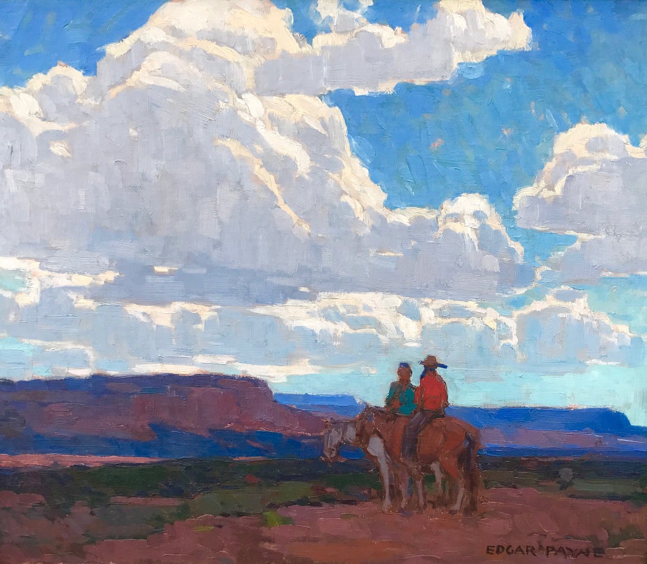 Arizona Sky, írta Edgar Alwin Payne alkotó: Edgar Alwin Payne