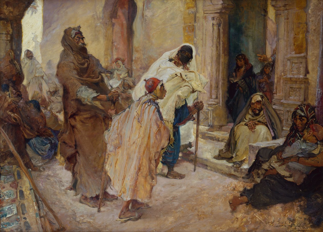 A Wali ajtajában (olaj, vászon) alkotó: Edgar Bundy