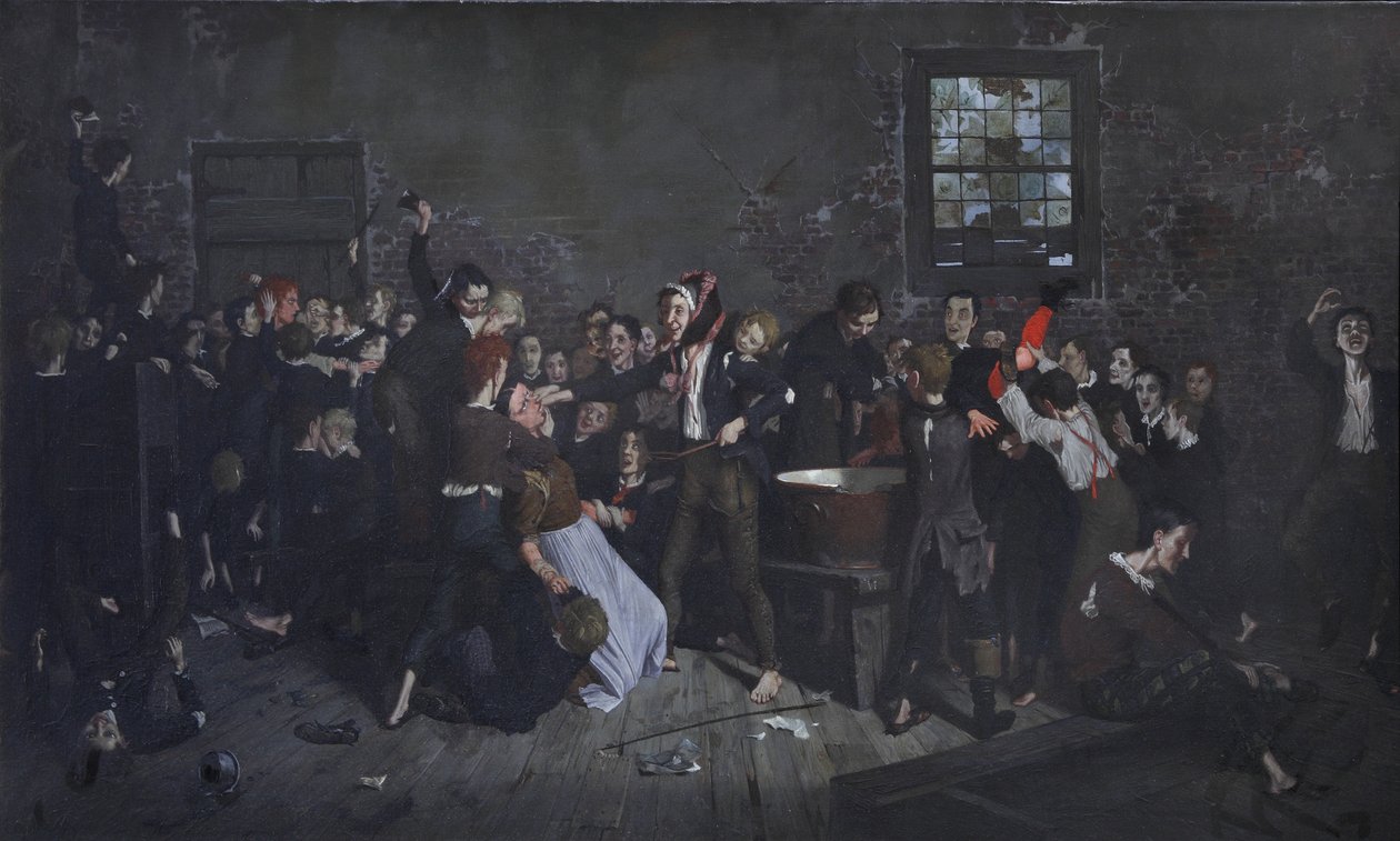 A Dotheboys Hall örökre szakít, 1862-1922 alkotó: Edgar Bundy