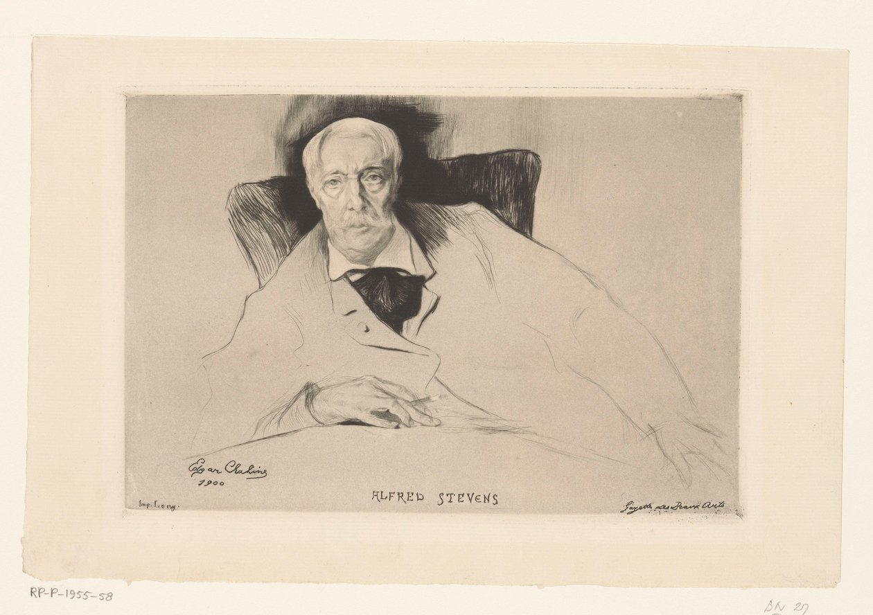 Alfred Stevens portréja alkotó: Edgar Chahine