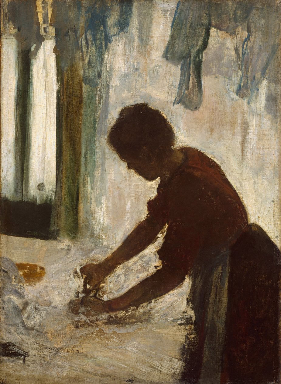 Vasaló nő, 1873 alkotó: Edgar Degas