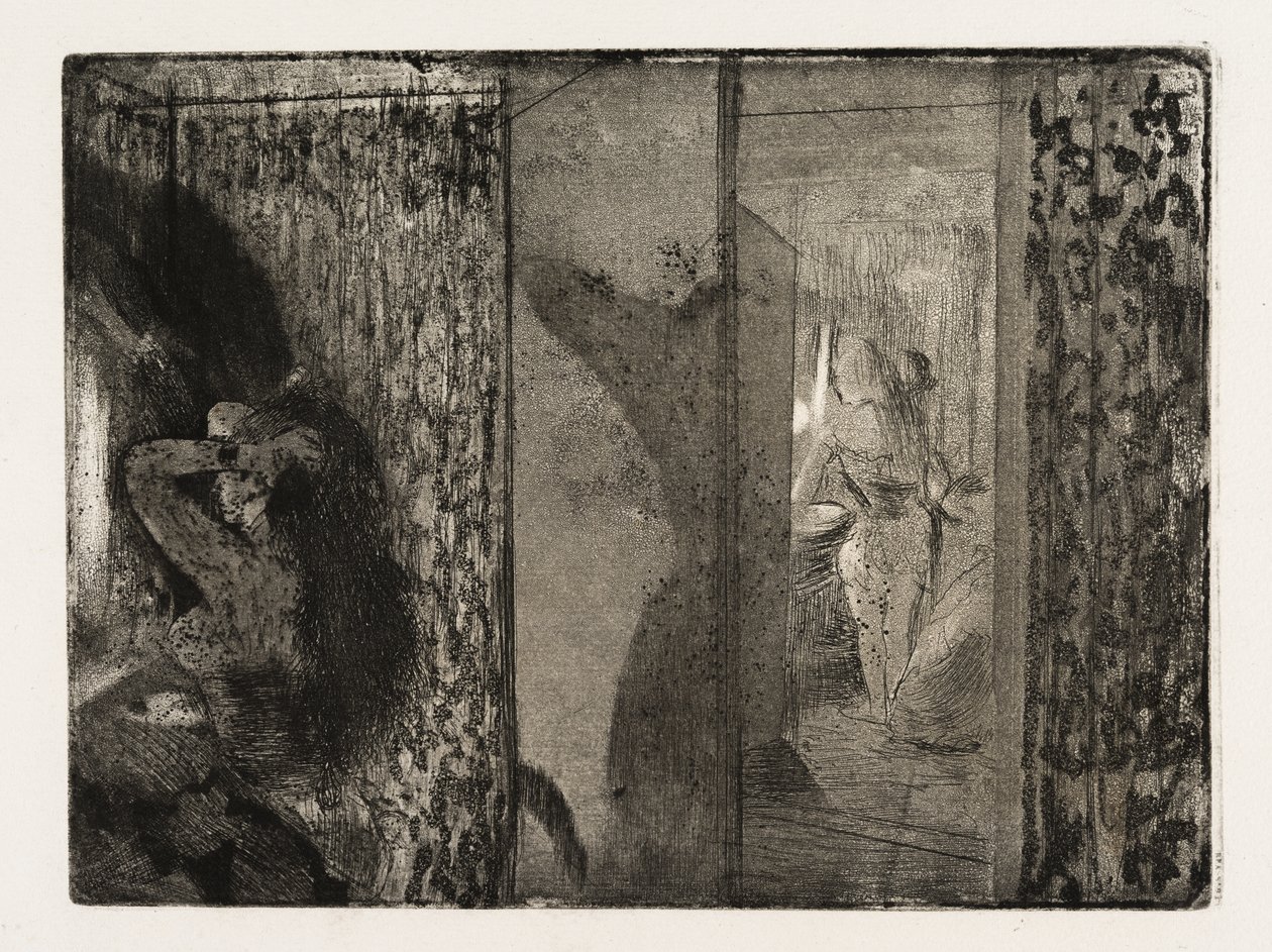 Színésznők az öltözőikben alkotó: Edgar Degas
