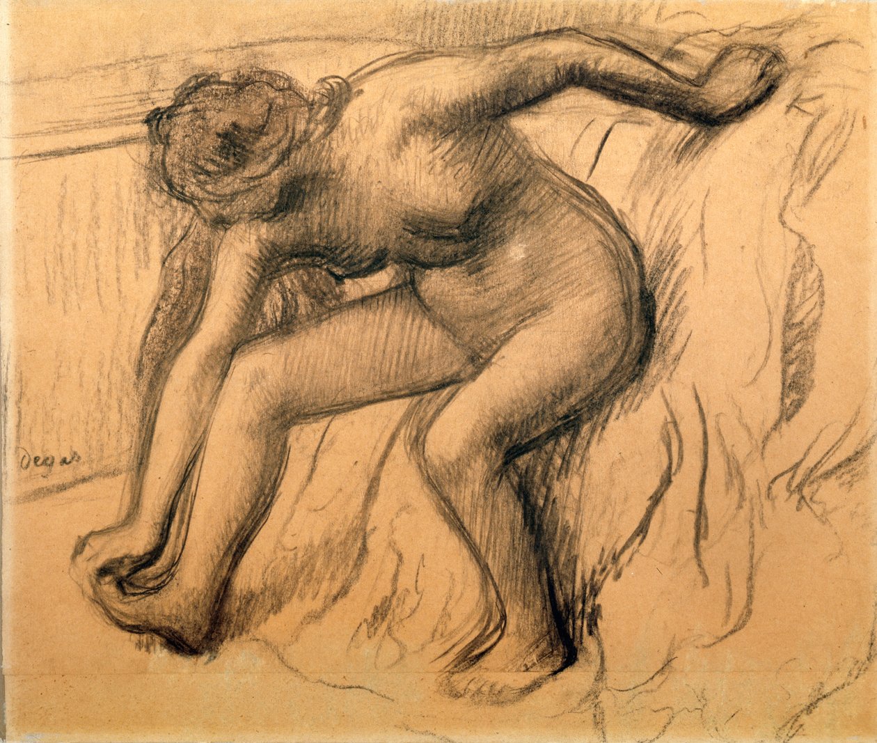 A fürdő után, 1892. alkotó: Edgar Degas